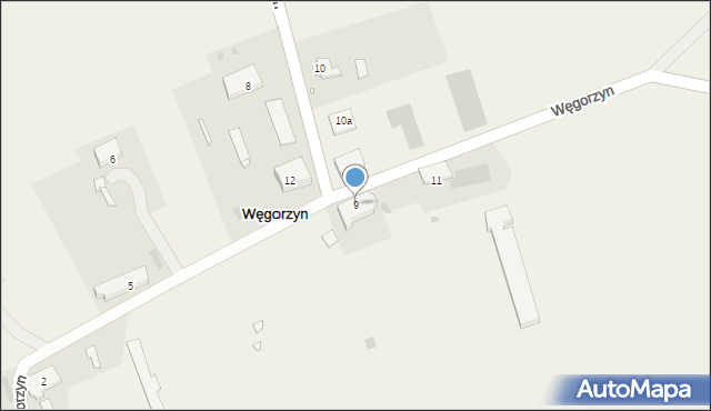 Węgorzyn, Węgorzyn, 9, mapa Węgorzyn