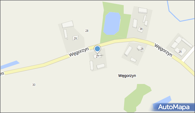 Węgorzyn, Węgorzyn, 27, mapa Węgorzyn