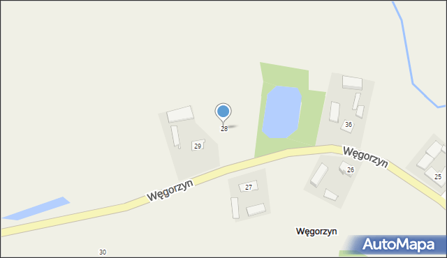 Węgorzyn, Węgorzyn, 28, mapa Węgorzyn