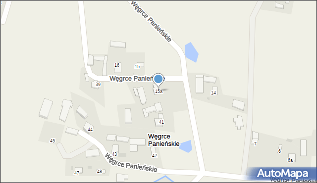 Węgrce Panieńskie, Węgrce Panieńskie, 15a, mapa Węgrce Panieńskie