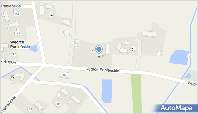 Węgrce Panieńskie, Węgrce Panieńskie, 6a, mapa Węgrce Panieńskie