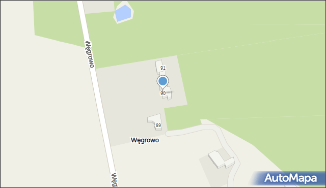 Węgrowo, Węgrowo, 90, mapa Węgrowo