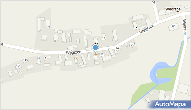 Węgrzce, Węgrzce, 10, mapa Węgrzce