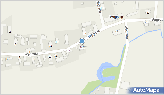 Węgrzce, Węgrzce, 14A, mapa Węgrzce