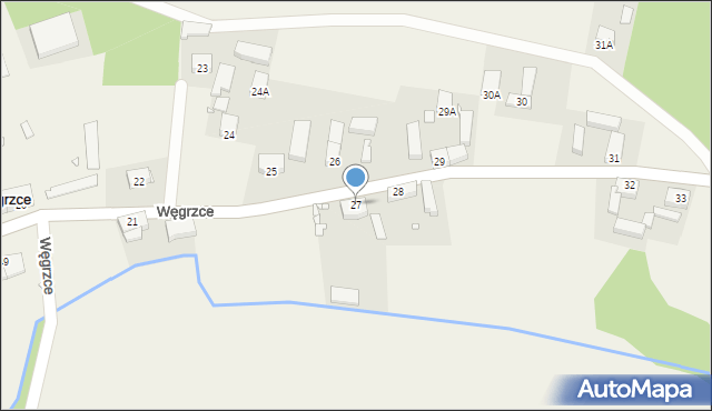 Węgrzce, Węgrzce, 27, mapa Węgrzce