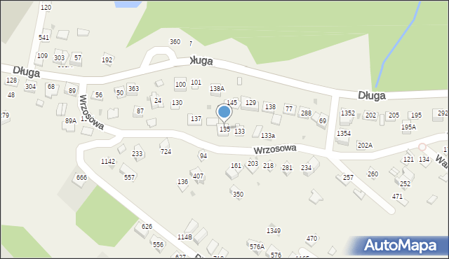 Węgrzce Wielkie, Węgrzce Wielkie, 135, mapa Węgrzce Wielkie