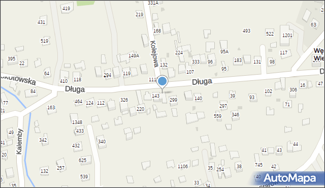 Węgrzce Wielkie, Węgrzce Wielkie, 217, mapa Węgrzce Wielkie