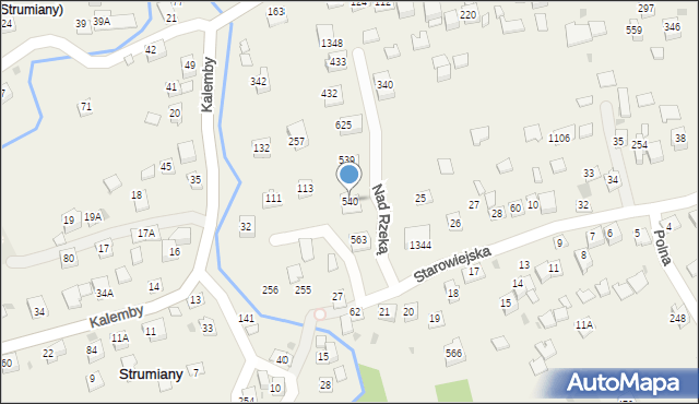 Węgrzce Wielkie, Węgrzce Wielkie, 540, mapa Węgrzce Wielkie