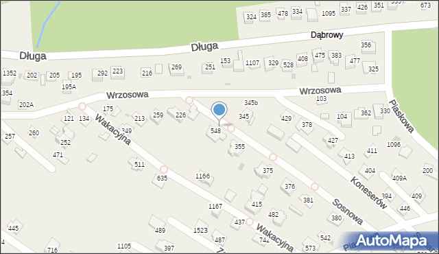 Węgrzce Wielkie, Węgrzce Wielkie, 548u, mapa Węgrzce Wielkie