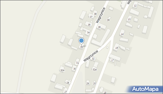 Węgrzynice, Węgrzynice, 33, mapa Węgrzynice