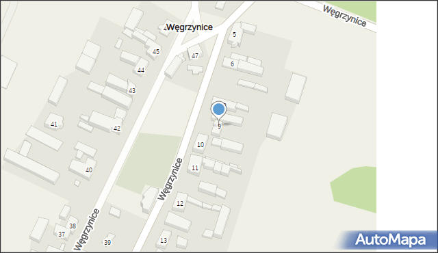 Węgrzynice, Węgrzynice, 9, mapa Węgrzynice