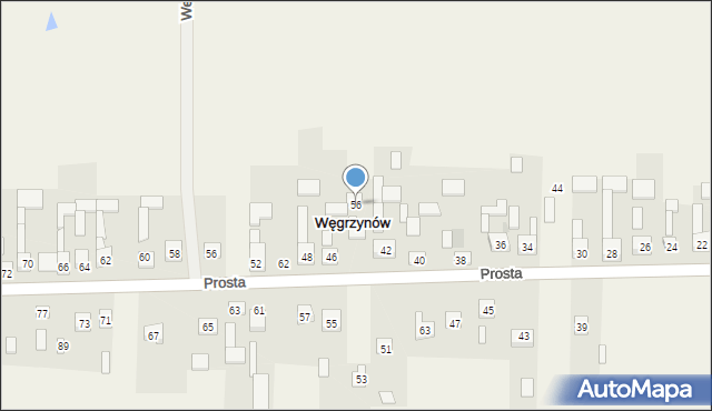 Węgrzynów, Węgrzynów, 56, mapa Węgrzynów