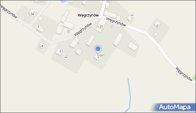 Węgrzynów, Węgrzynów, 1, mapa Węgrzynów