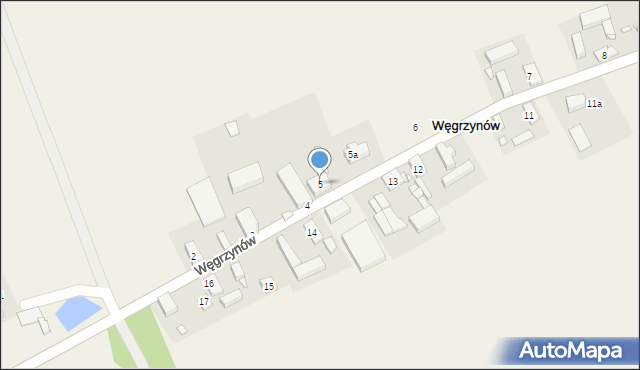 Węgrzynów, Węgrzynów, 5, mapa Węgrzynów