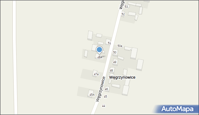 Węgrzynowice, Węgrzynowice, 49A, mapa Węgrzynowice