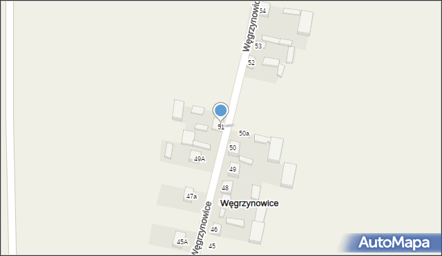 Węgrzynowice, Węgrzynowice, 51, mapa Węgrzynowice