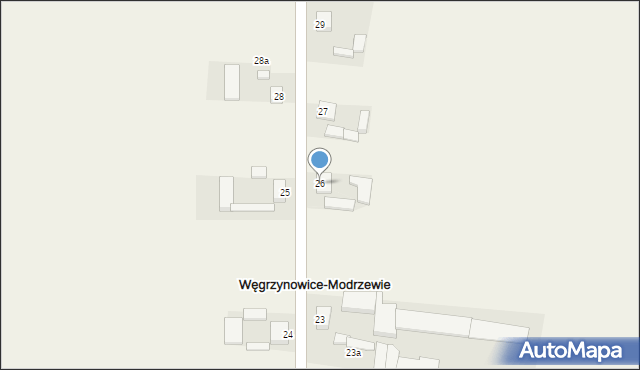 Węgrzynowice-Modrzewie, Węgrzynowice-Modrzewie, 26, mapa Węgrzynowice-Modrzewie