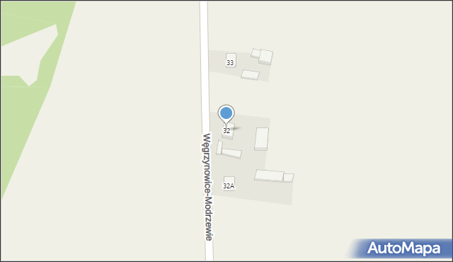 Węgrzynowice-Modrzewie, Węgrzynowice-Modrzewie, 32, mapa Węgrzynowice-Modrzewie