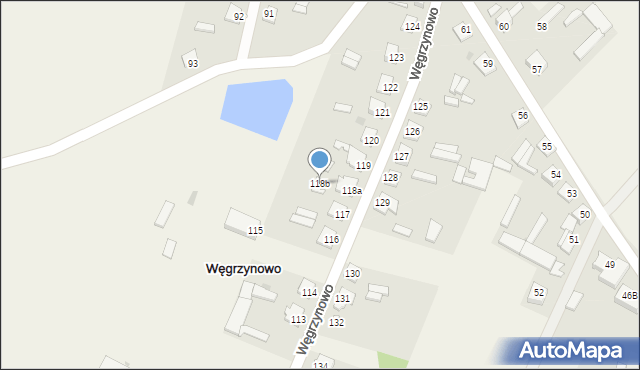 Węgrzynowo, Węgrzynowo, 118b, mapa Węgrzynowo