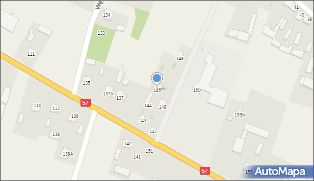 Węgrzynowo, Węgrzynowo, 145, mapa Węgrzynowo