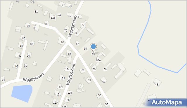 Węgrzynowo, Węgrzynowo, 63, mapa Węgrzynowo