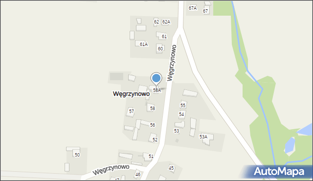 Węgrzynowo, Węgrzynowo, 58A, mapa Węgrzynowo