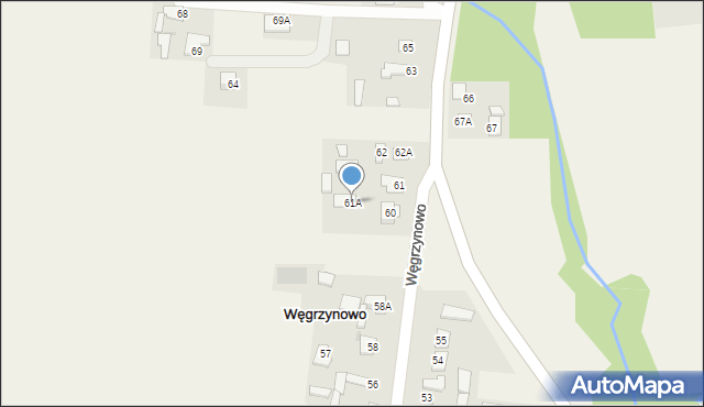 Węgrzynowo, Węgrzynowo, 61A, mapa Węgrzynowo