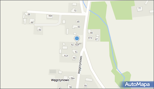 Węgrzynowo, Węgrzynowo, 62A, mapa Węgrzynowo