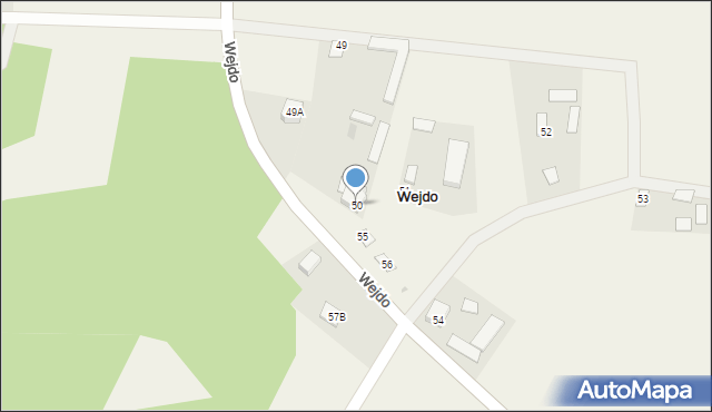 Wejdo, Wejdo, 50, mapa Wejdo