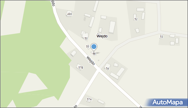 Wejdo, Wejdo, 56, mapa Wejdo