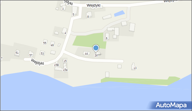 Wejdyki, Wejdyki, 14, mapa Wejdyki