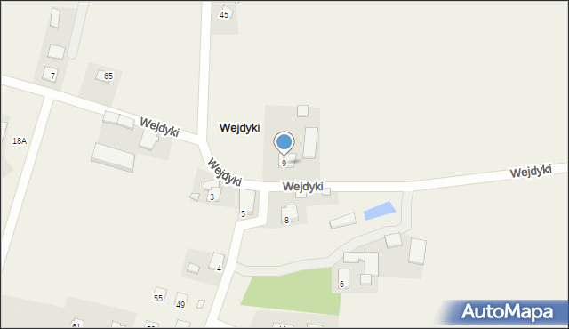 Wejdyki, Wejdyki, 9, mapa Wejdyki