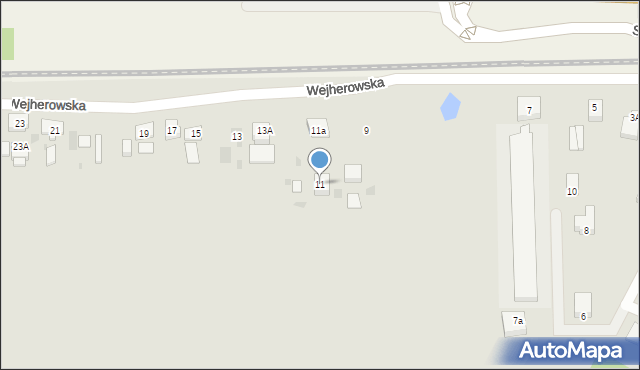 Wejherowo, Wejherowska, 11, mapa Wejherowo