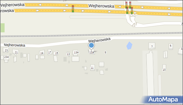 Wejherowo, Wejherowska, 11a, mapa Wejherowo