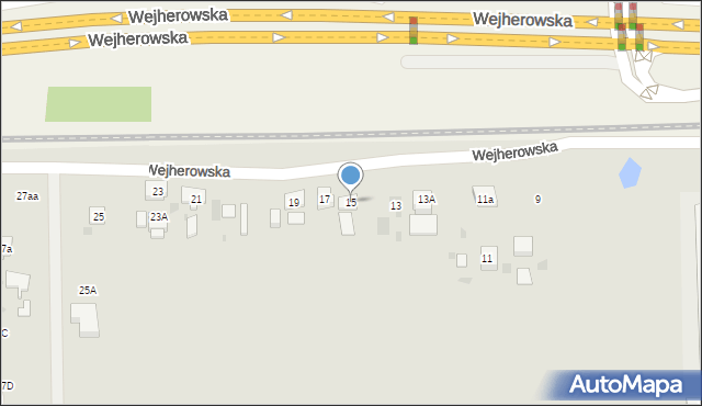 Wejherowo, Wejherowska, 15, mapa Wejherowo