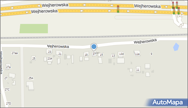 Wejherowo, Wejherowska, 17, mapa Wejherowo