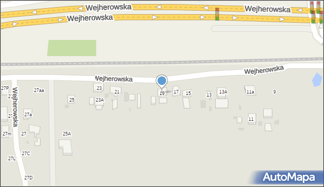 Wejherowo, Wejherowska, 19, mapa Wejherowo