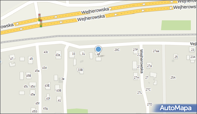 Wejherowo, Wejherowska, 29A, mapa Wejherowo