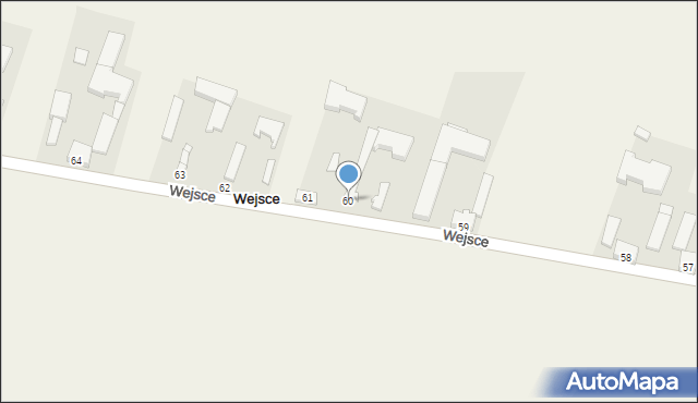 Wejsce, Wejsce, 60, mapa Wejsce