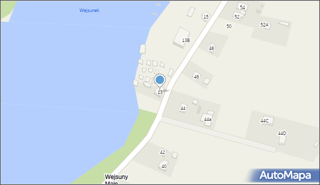 Wejsuny, Wejsuny, 13, mapa Wejsuny