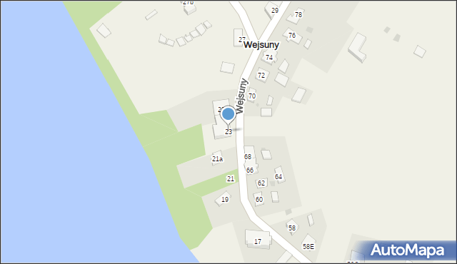 Wejsuny, Wejsuny, 23, mapa Wejsuny