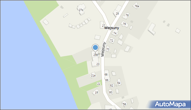 Wejsuny, Wejsuny, 23b, mapa Wejsuny