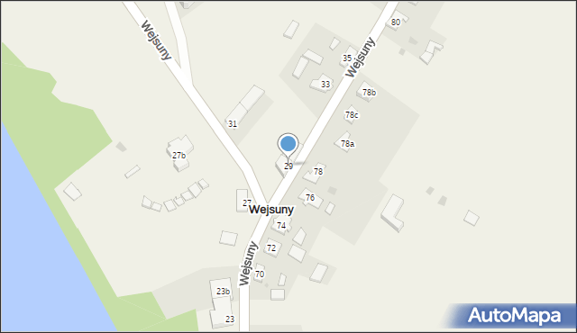 Wejsuny, Wejsuny, 29, mapa Wejsuny