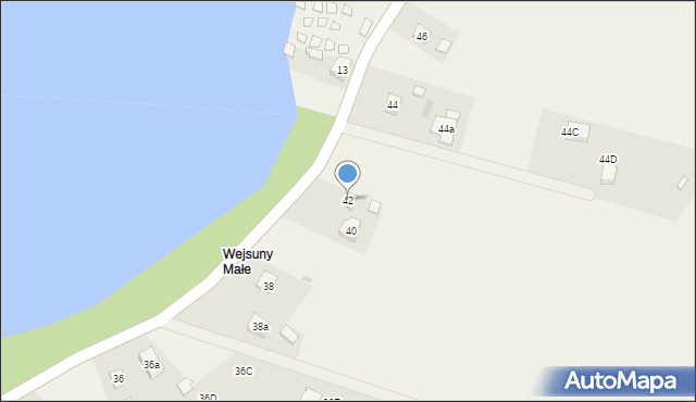 Wejsuny, Wejsuny, 42, mapa Wejsuny