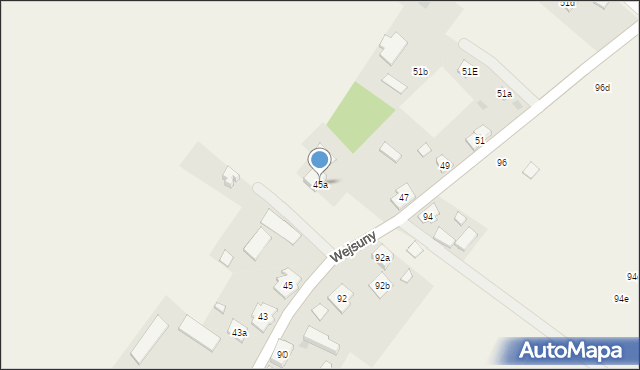 Wejsuny, Wejsuny, 45a, mapa Wejsuny