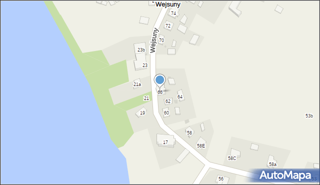 Wejsuny, Wejsuny, 66, mapa Wejsuny