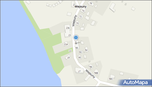 Wejsuny, Wejsuny, 68, mapa Wejsuny