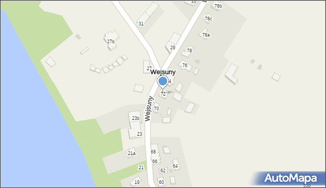 Wejsuny, Wejsuny, 72, mapa Wejsuny