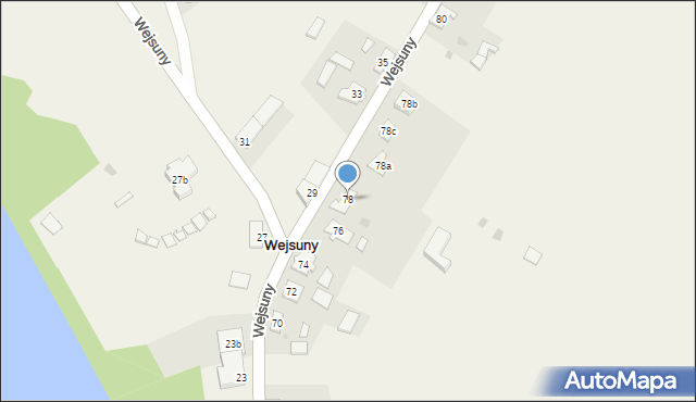 Wejsuny, Wejsuny, 78, mapa Wejsuny