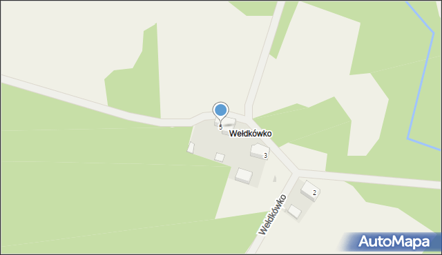 Wełdkówko, Wełdkówko, 5, mapa Wełdkówko